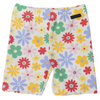 Korango Flower Print Cotton Bike Shorts - Cloud