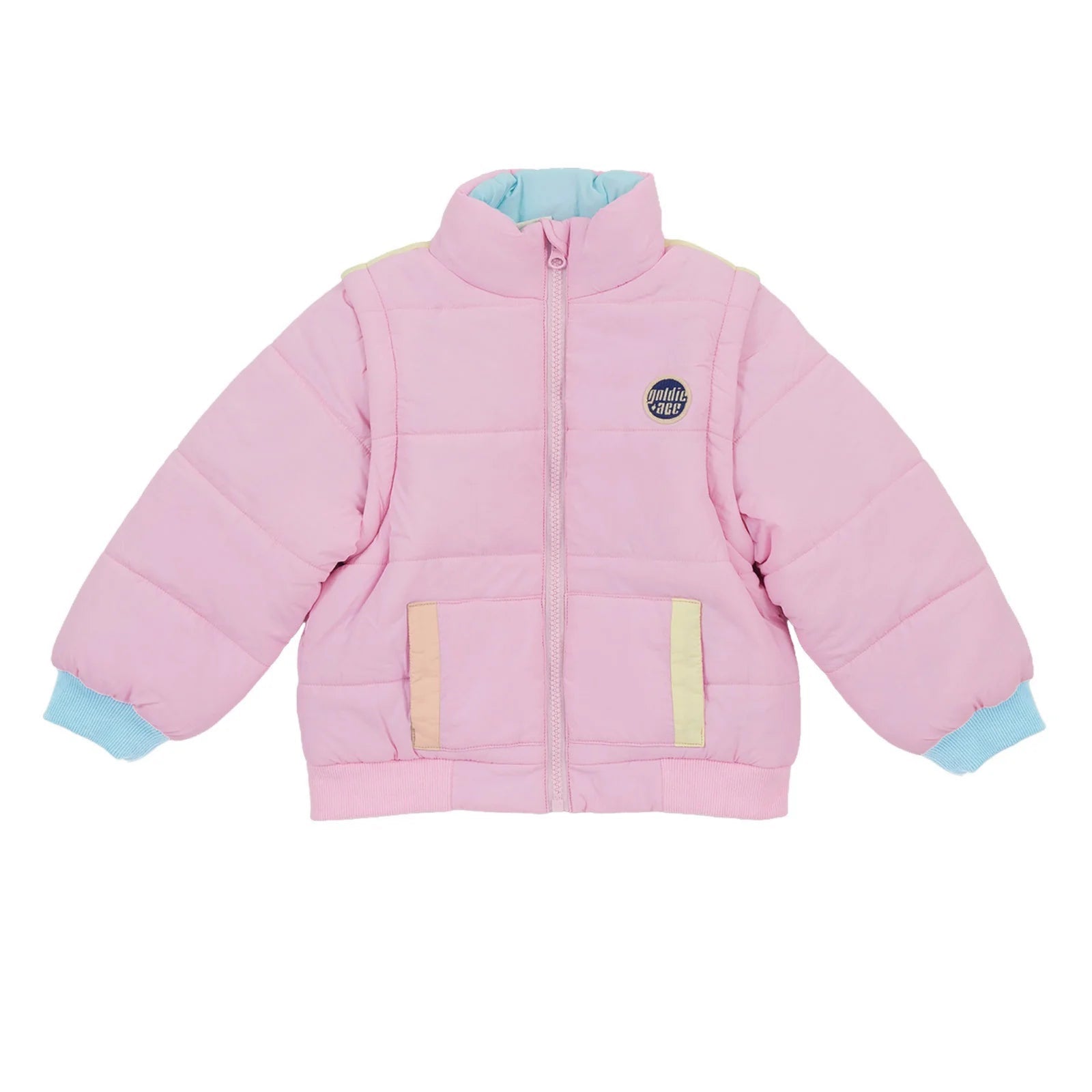 Goldie +Ace Charlie Sunrise Parka Jacket/Vest - Pastel