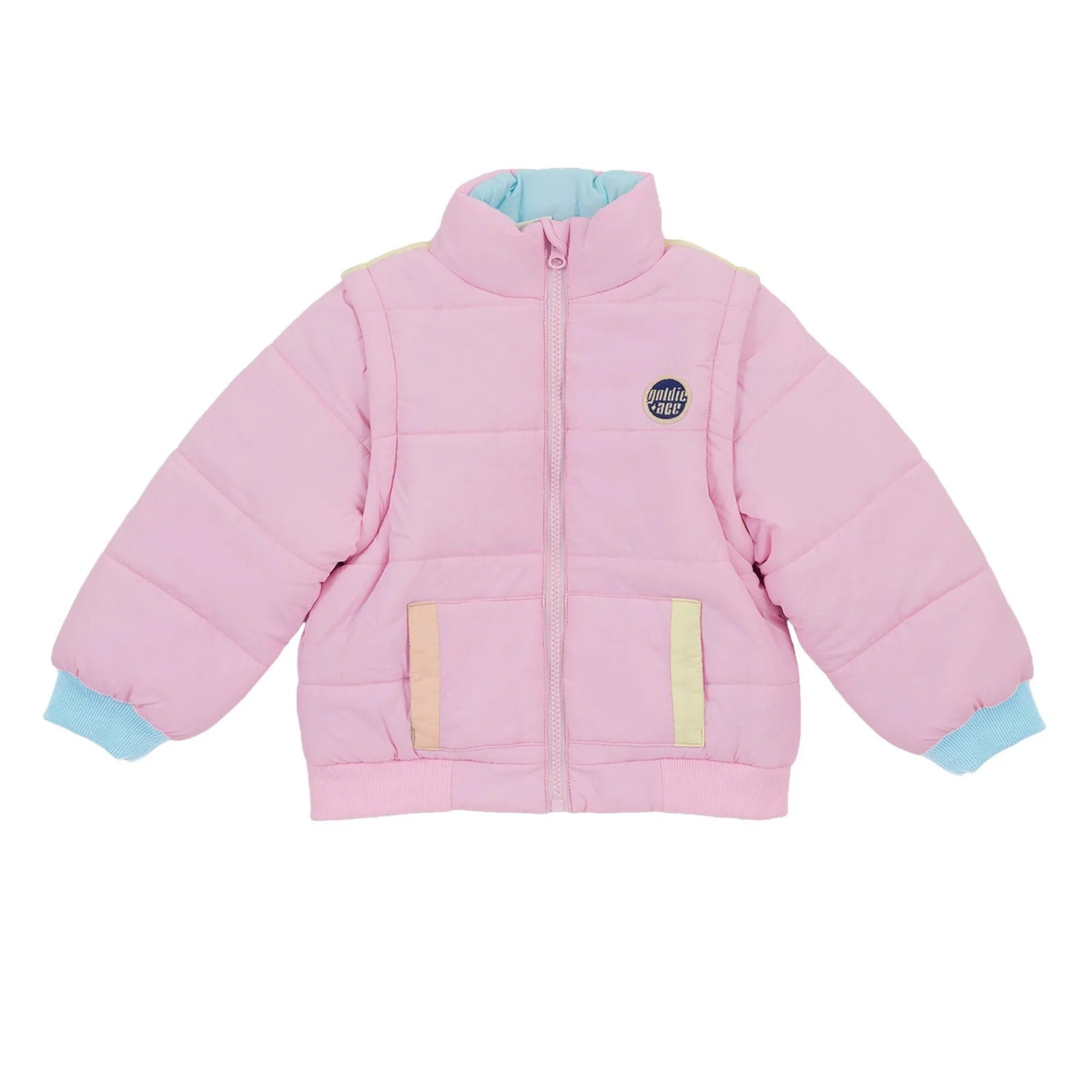 Goldie +Ace Charlie Sunrise Parka Jacket/Vest - Pastel