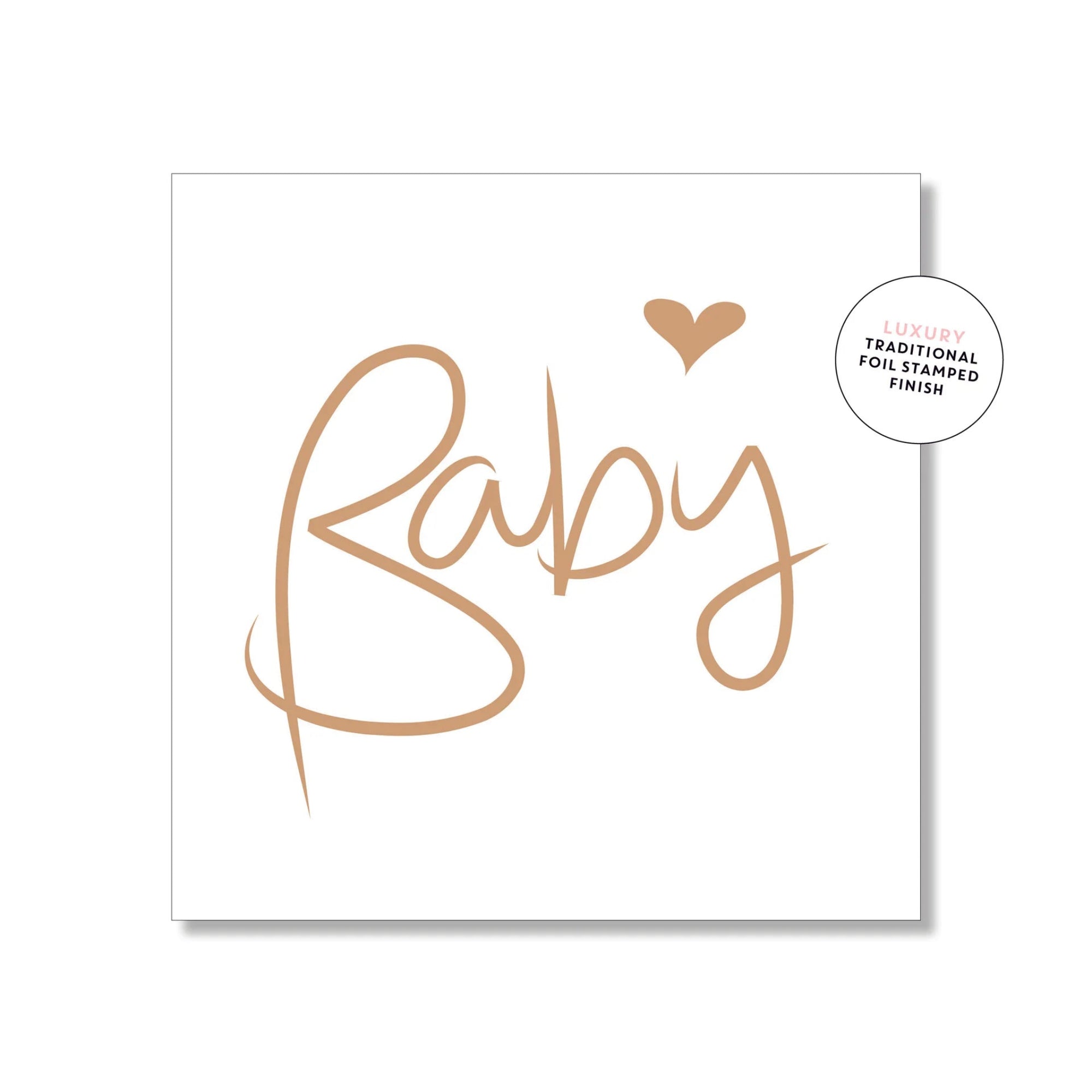 Mini Card  - Baby Script - Classic