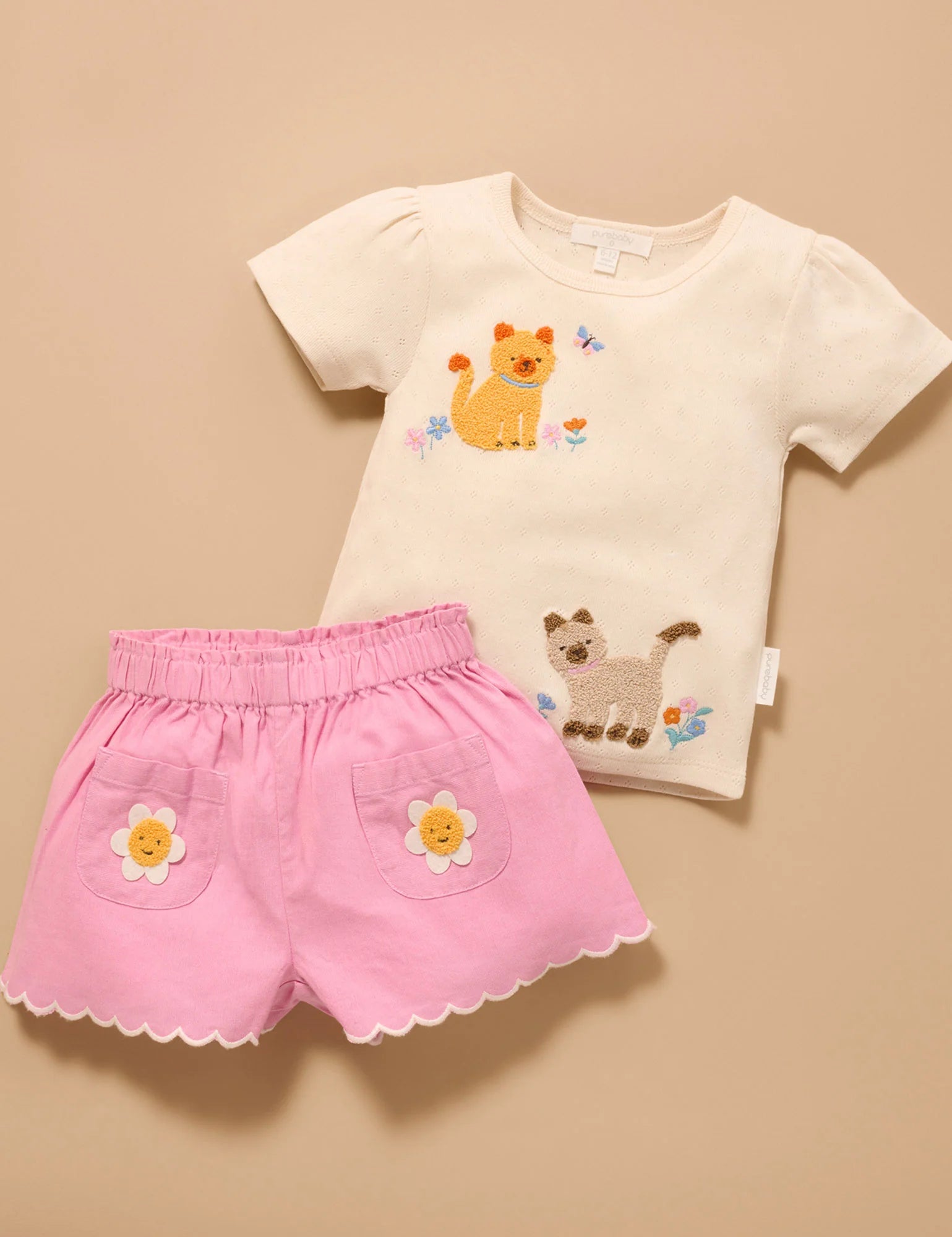 Scalloped Daisy Shorts