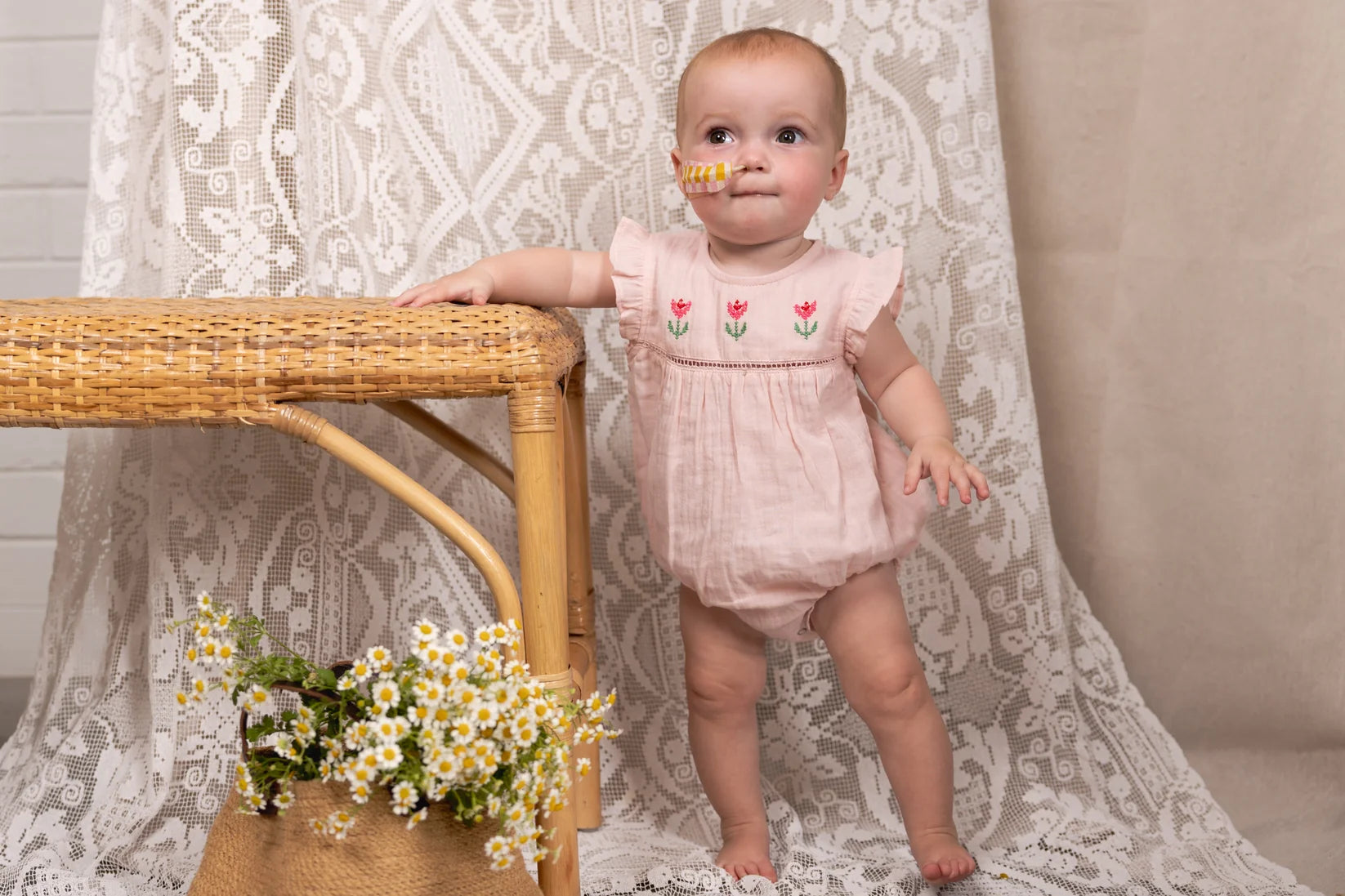 Flee Playsuit - Pink