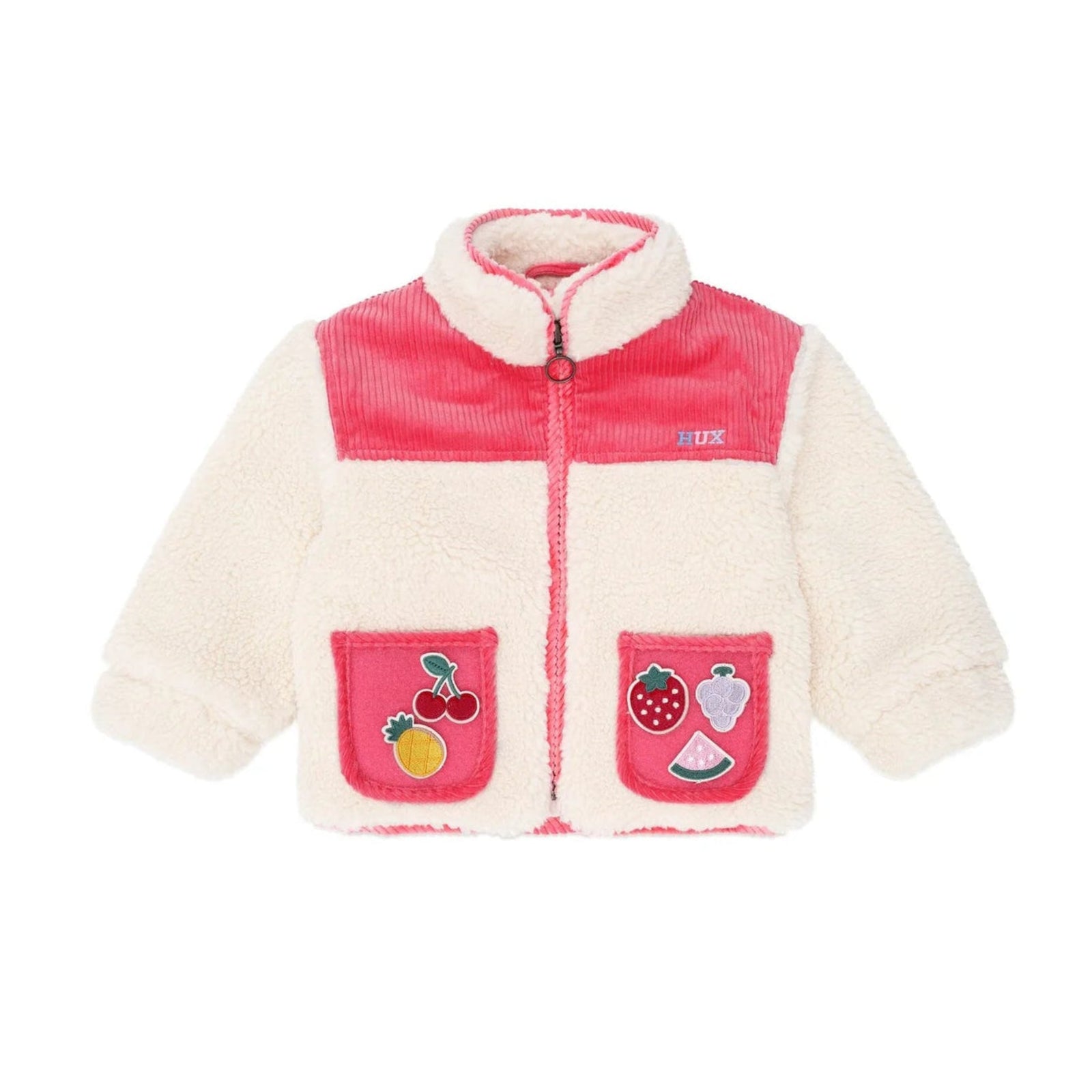 Huxbaby Sherpa Cord Patches Jacket