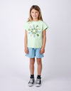 PRE-ORDER Minti Happy Happy Tee - Lime Marle