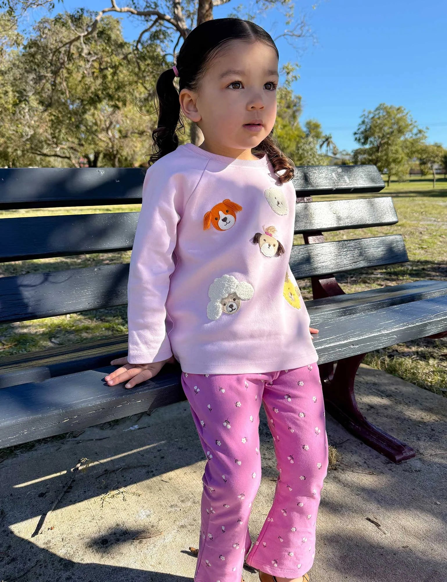 Thick Long Sleeve Puppy Tee