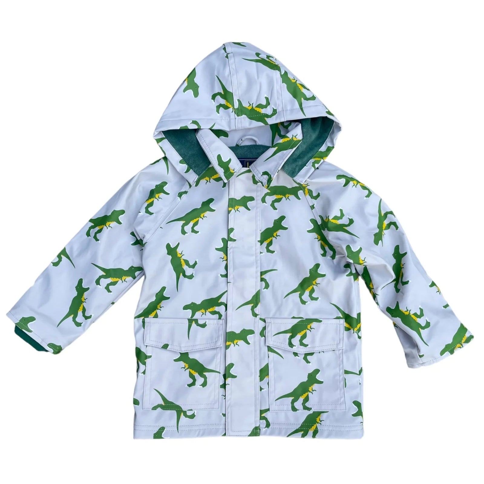 Korango T-Rex Terry Towelling Lined Raincoat - Microchip Grey