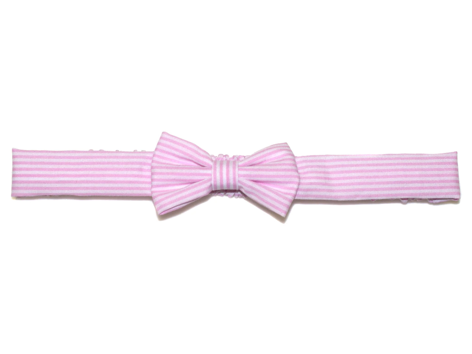 Goody Gumdrops Baby Striped Bow Headband - Pink