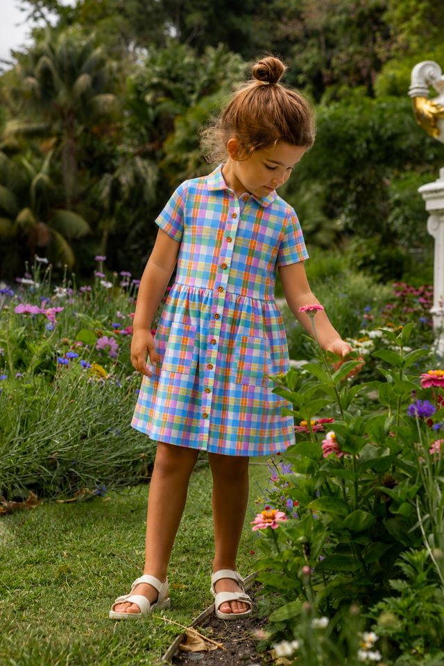 Milky Carnival Check Dress