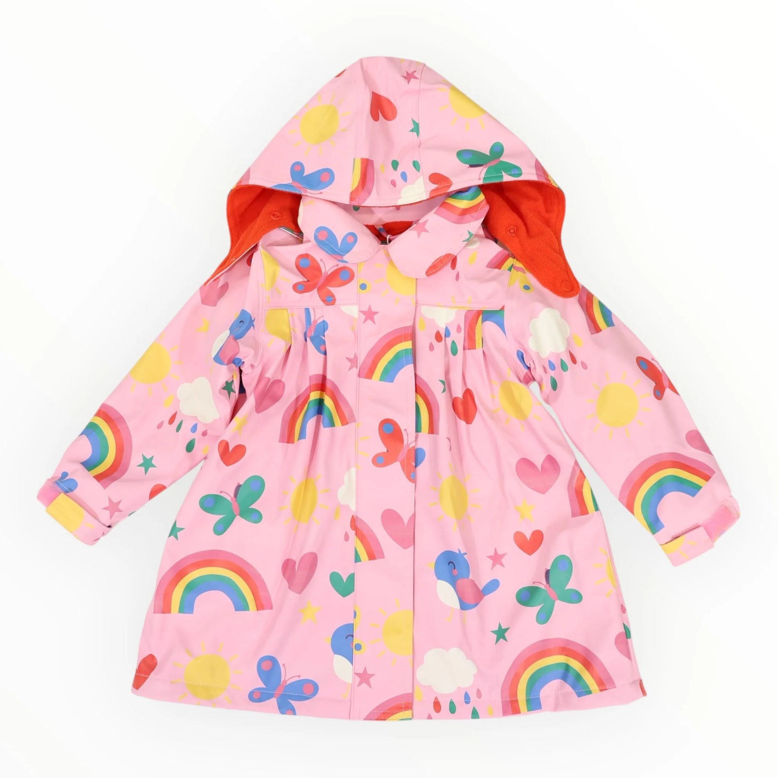 Korango Spring Rainbow Raincoat - Pink