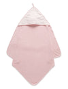 Purebaby Essential Hooded Towel - Pink Melange