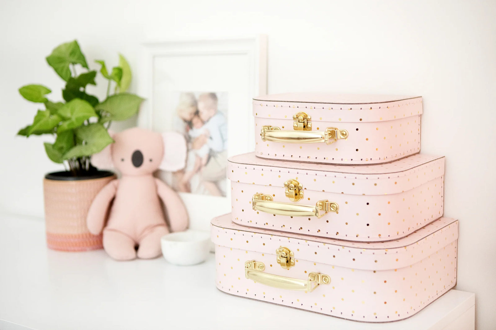 Alimrose kids carry case - Pink Spot