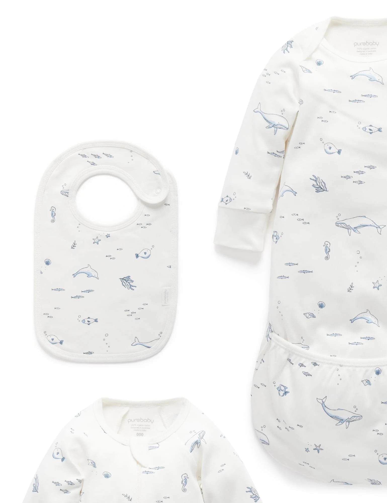 Purebaby Newborn Hospital Pack - Vanilla  Nautical