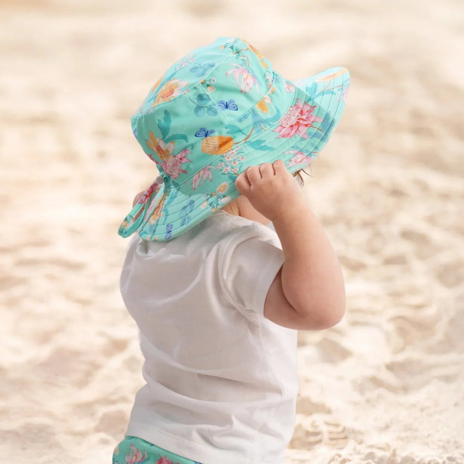 Toshi Swim Sunhat Paradise - Waratah Mint