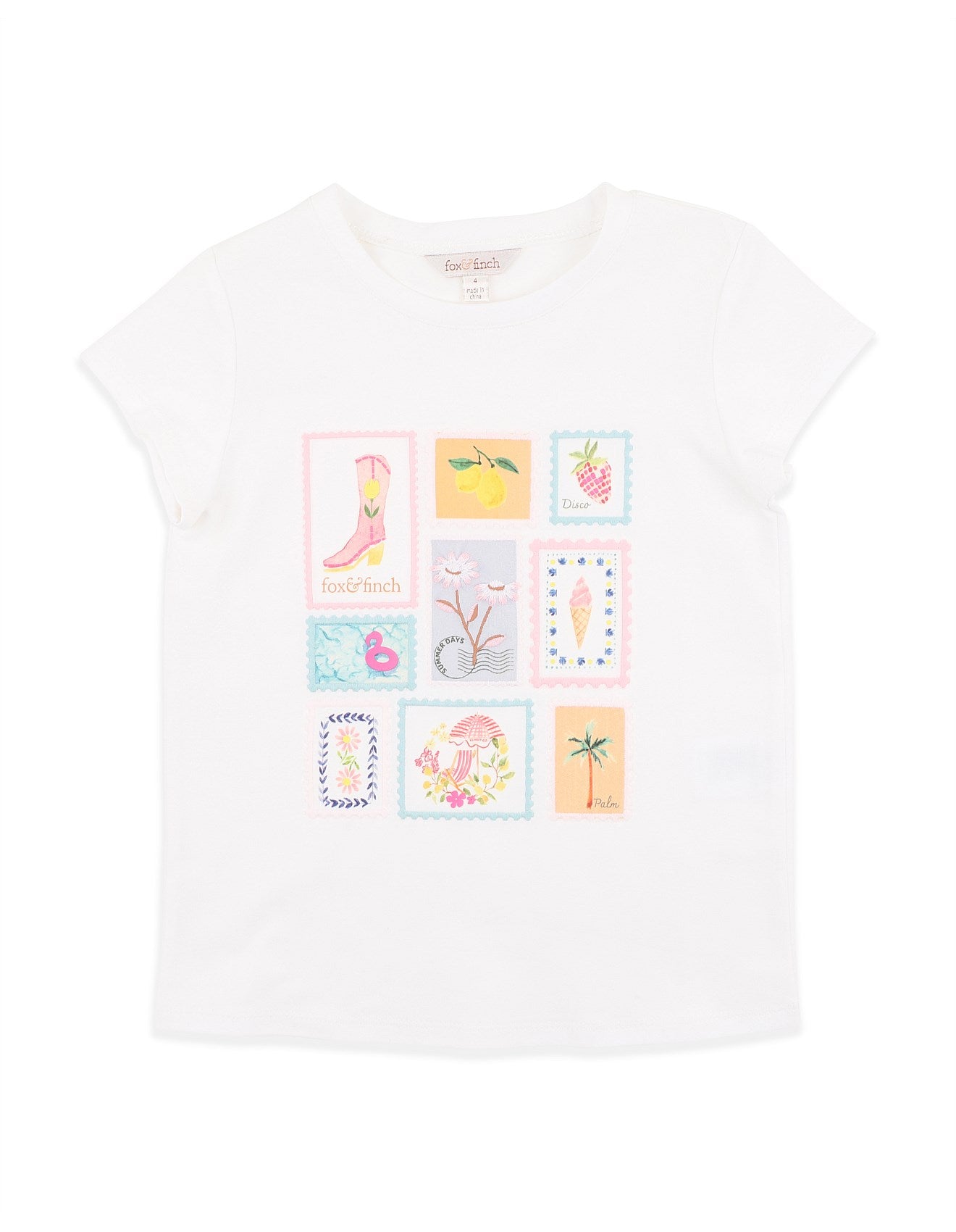 Fox & Finch Summer Vacay Holiday Stamp Tee