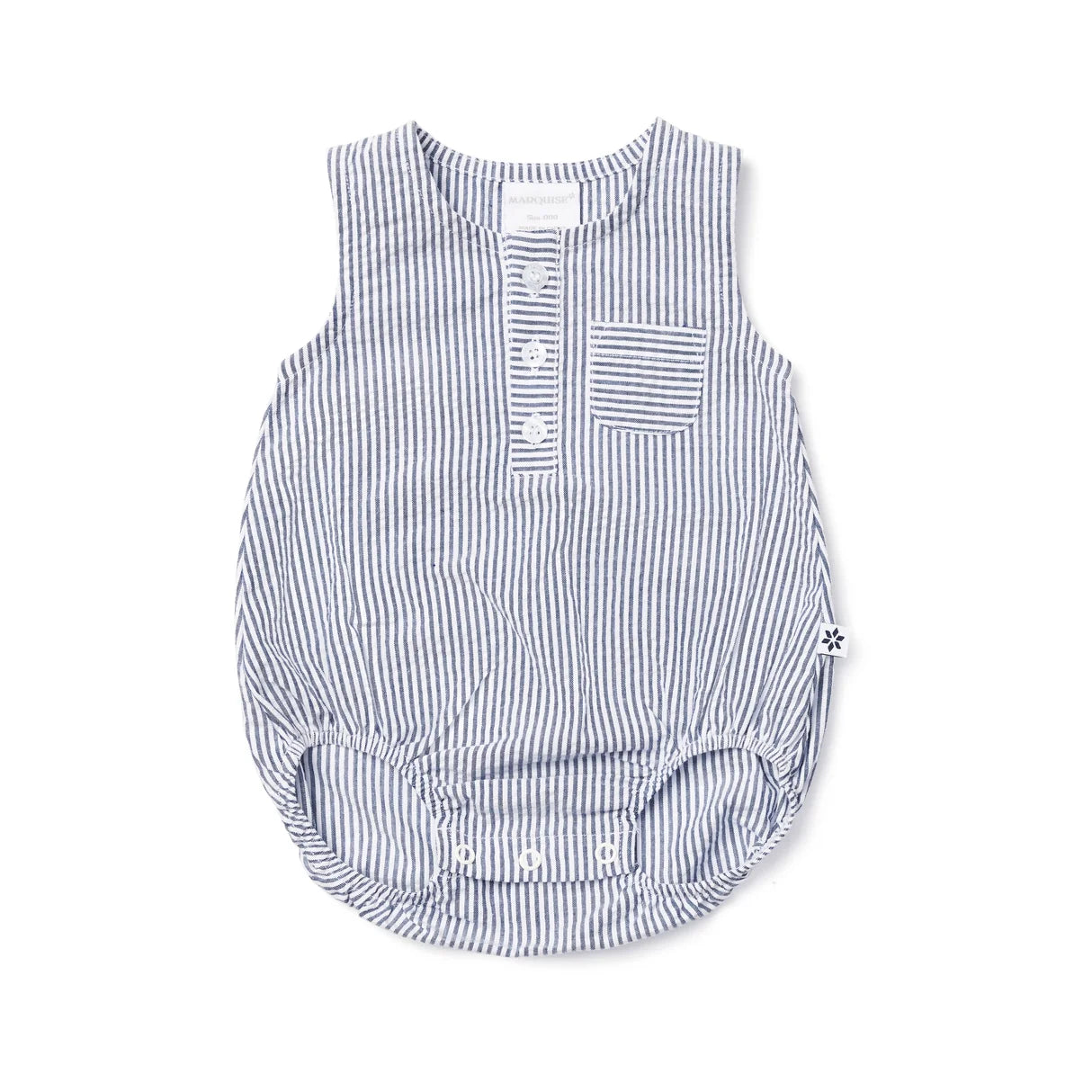 By The Bay Striped Sleeveless Bodysuit
