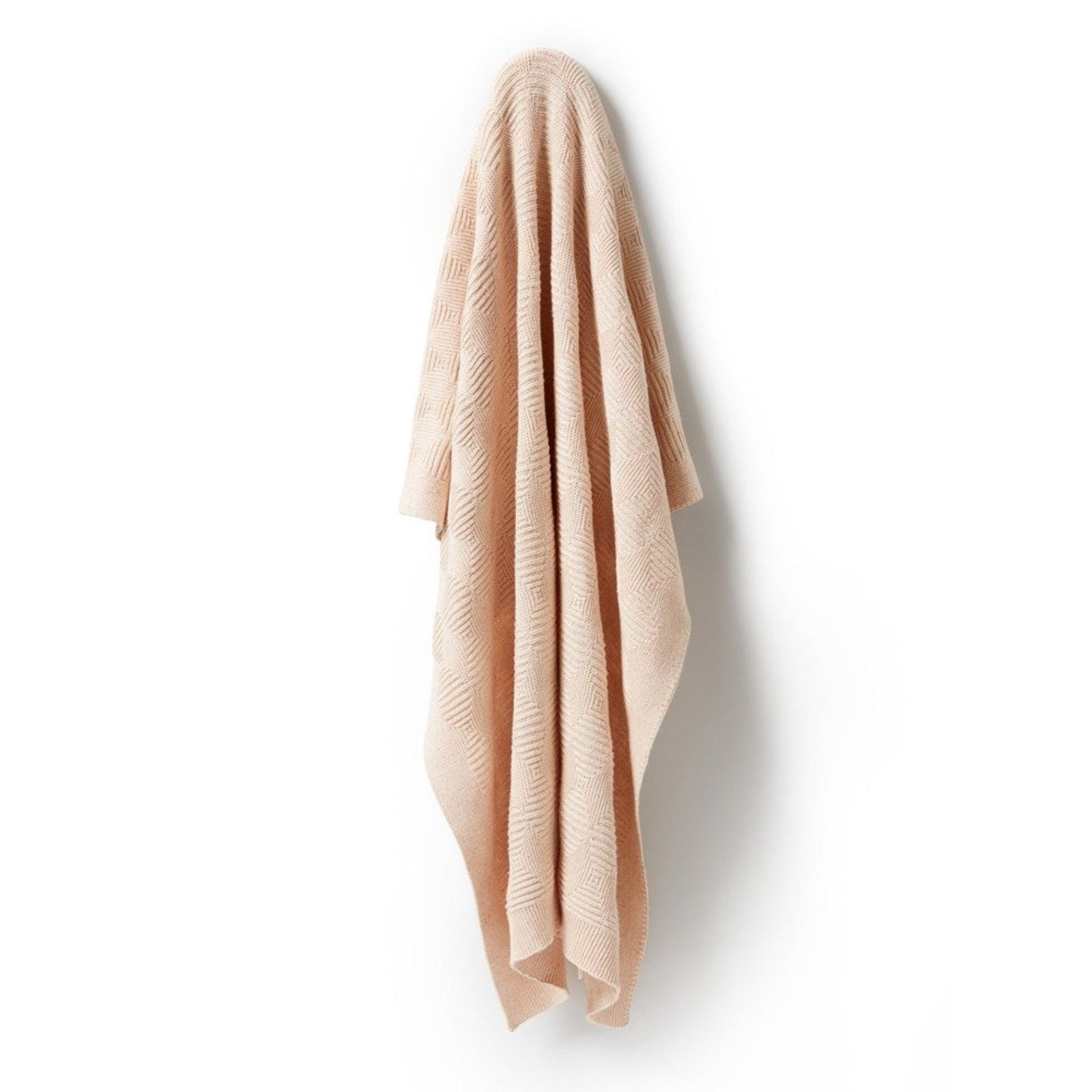 Wilson and Frenchy Knitted Jacquard Blanket Cantaloupe Fleck