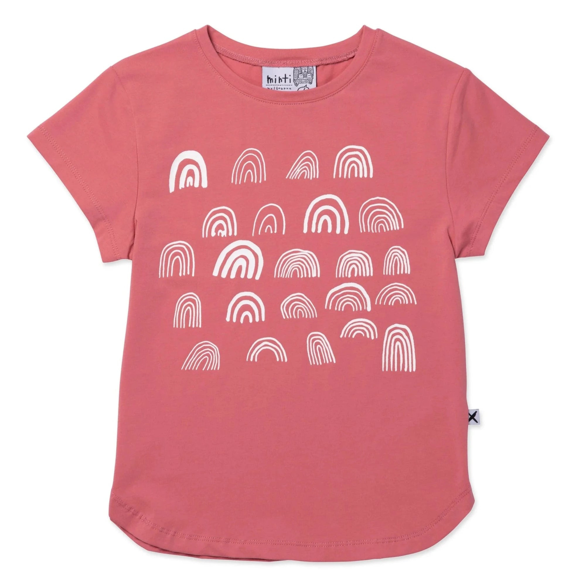 Minti Types Of Rainbows Tee - Rose