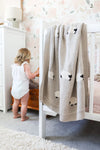 Alimrose Baa Baa Baby Blanket - Latte