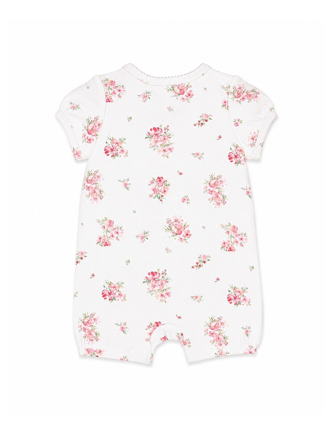Chelsea Print Organic SS Zip Romper