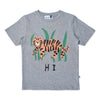 Minti Hi Bye Tiger Tee Grey Motley