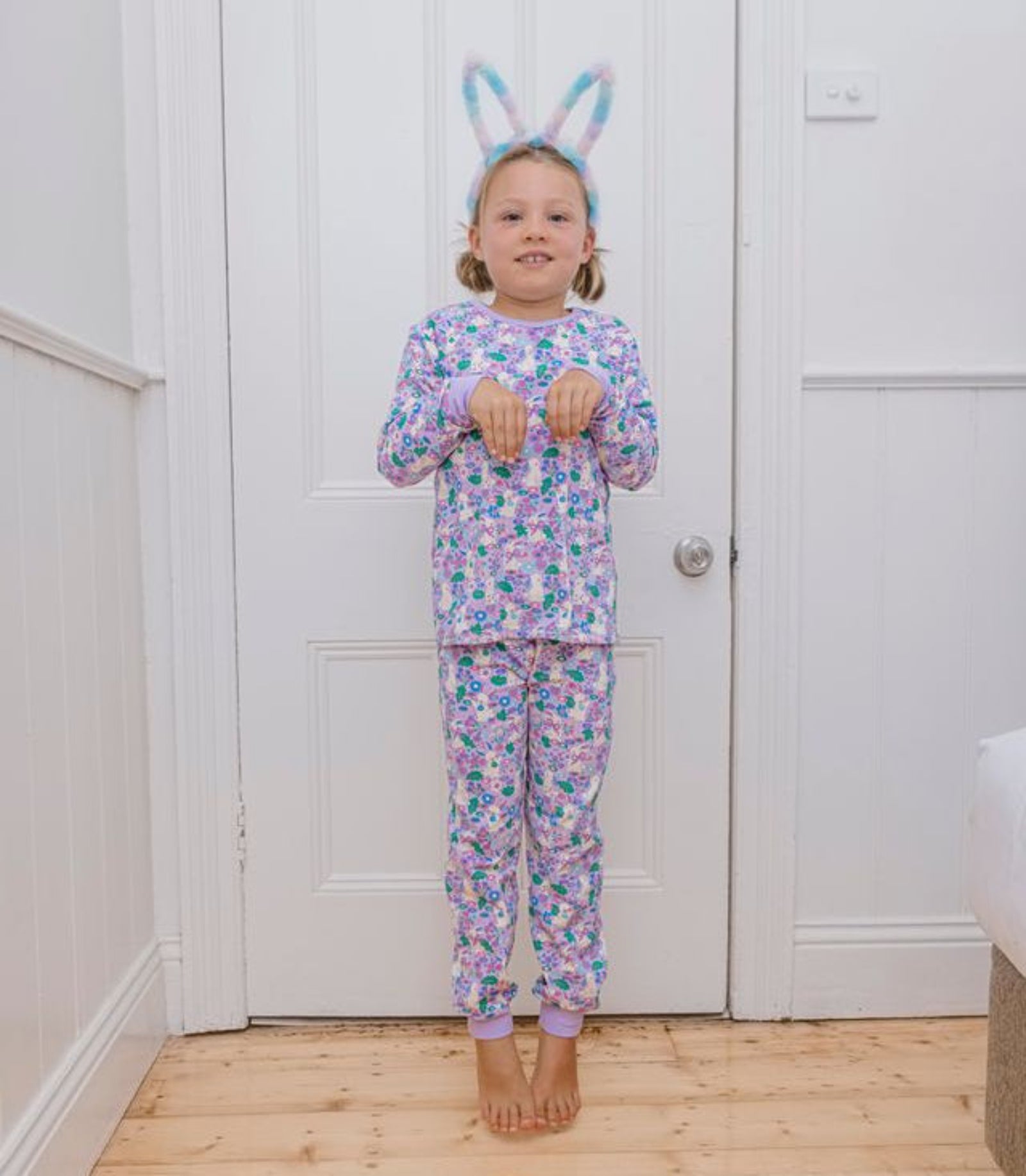 Milky Bunny & the Blossoms Pj's - Soft Lilac