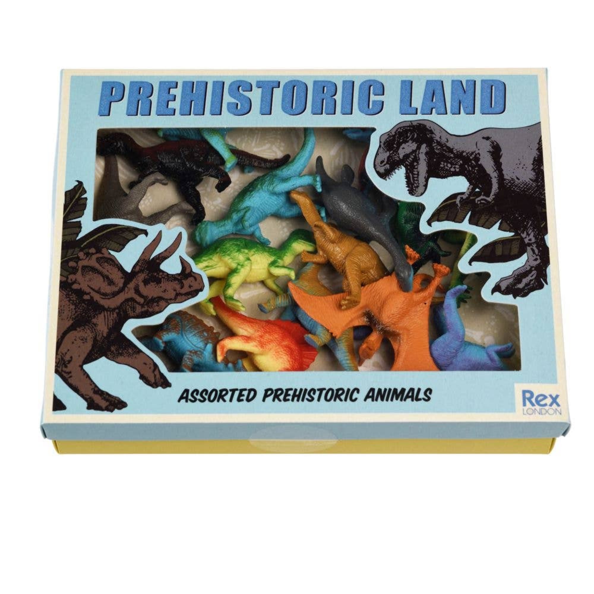 Prehistoric Land - Box of 16 Dinosaurs