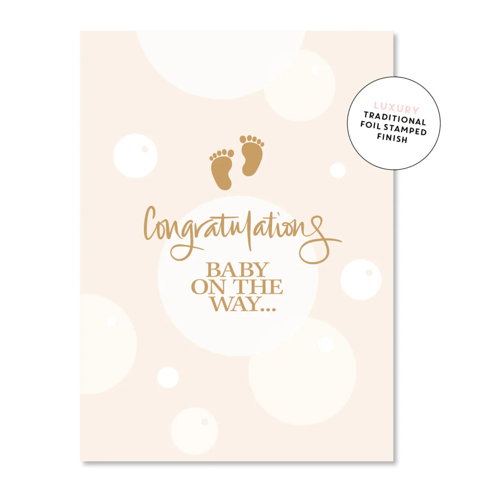 Baby On The Way Card - Natural