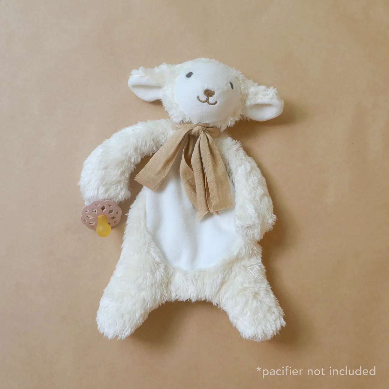 Maud n Lil Classic Organic Cotton Lamb Comforter Toy - Biscuit / Cream