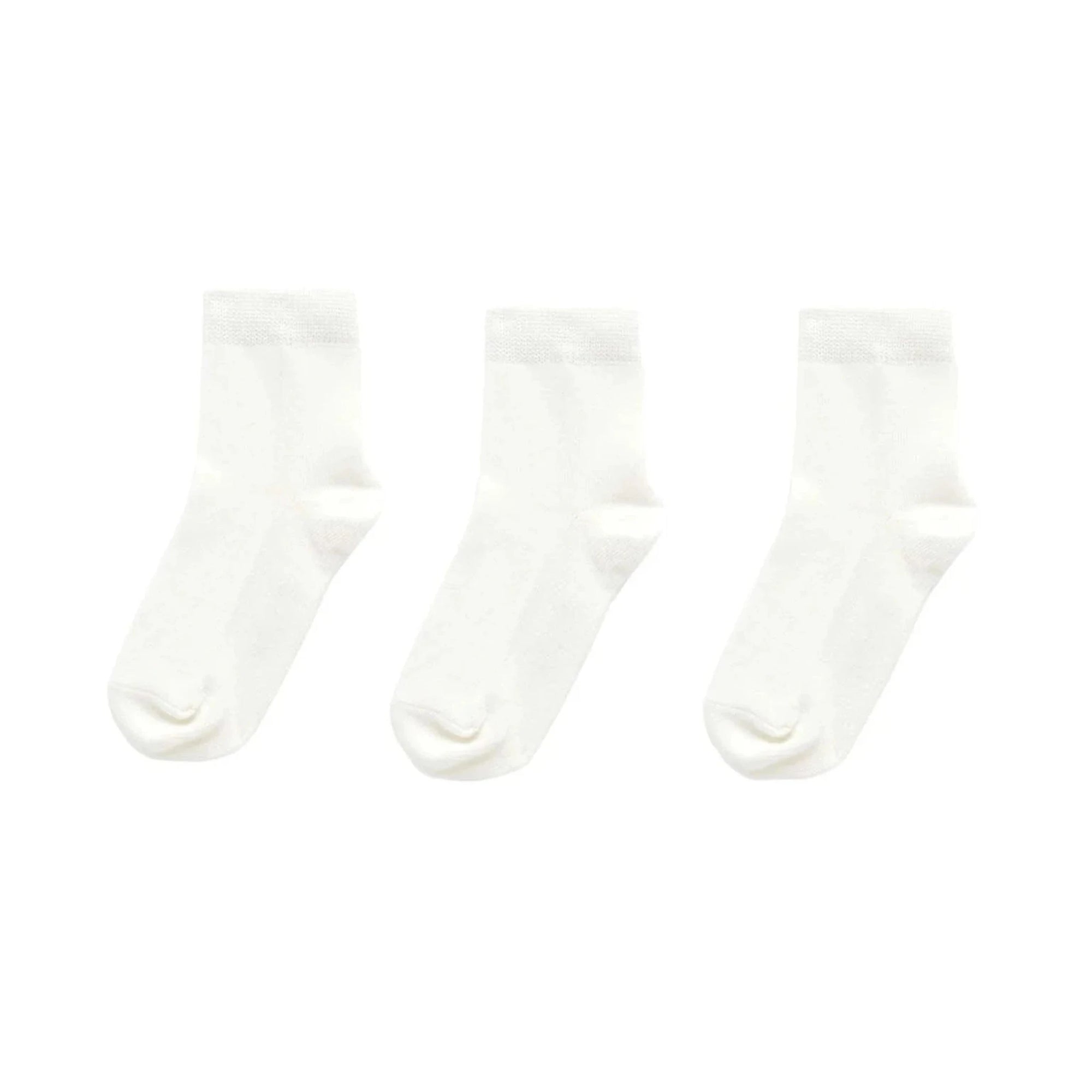 Purebaby Pack of 3 Socks - White