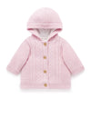 Purebaby Cable Knit Padded Jacket - Primose Melange
