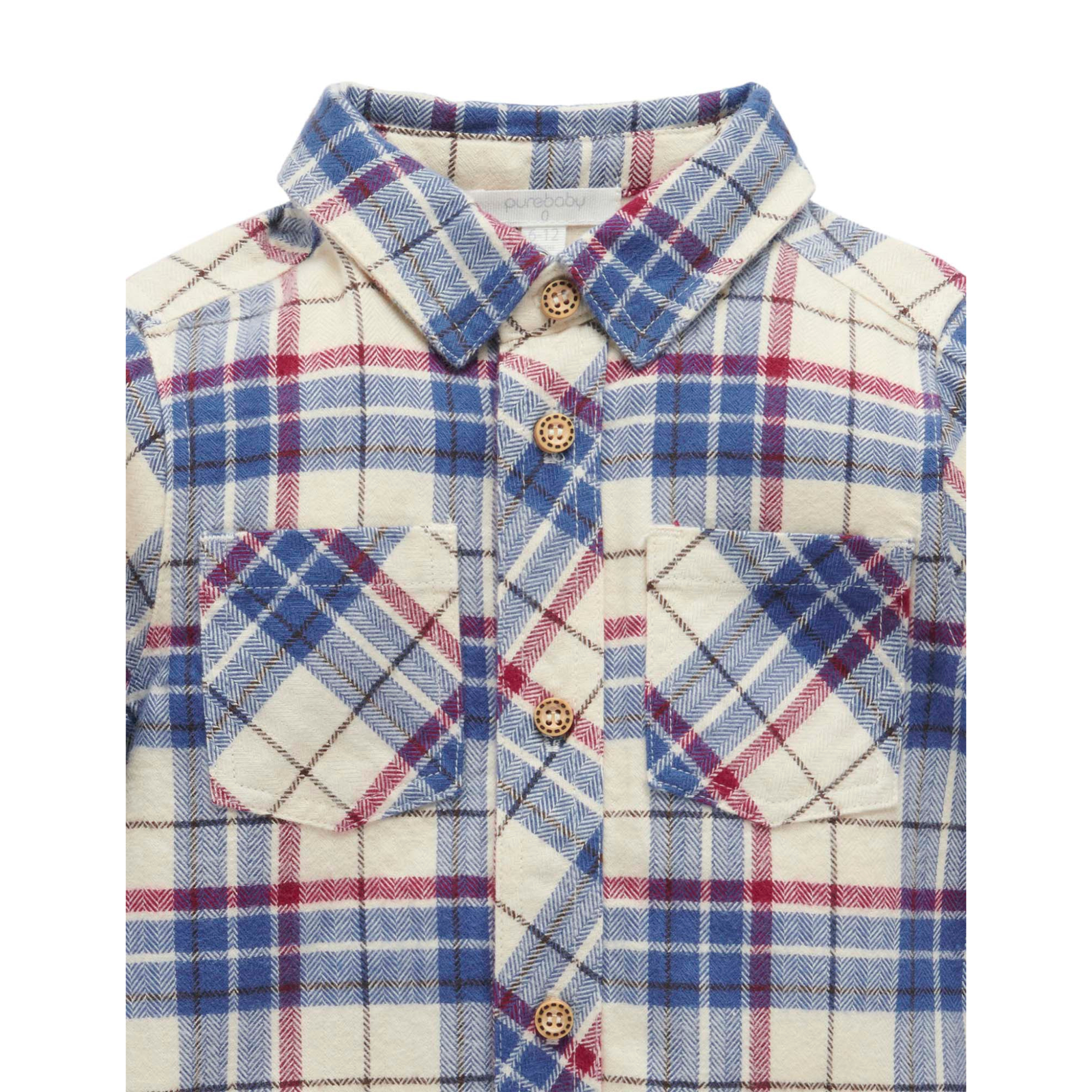 Purebaby Check Shirt -  Woodland Check