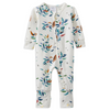 Milky Eucalyptus Zip Romper