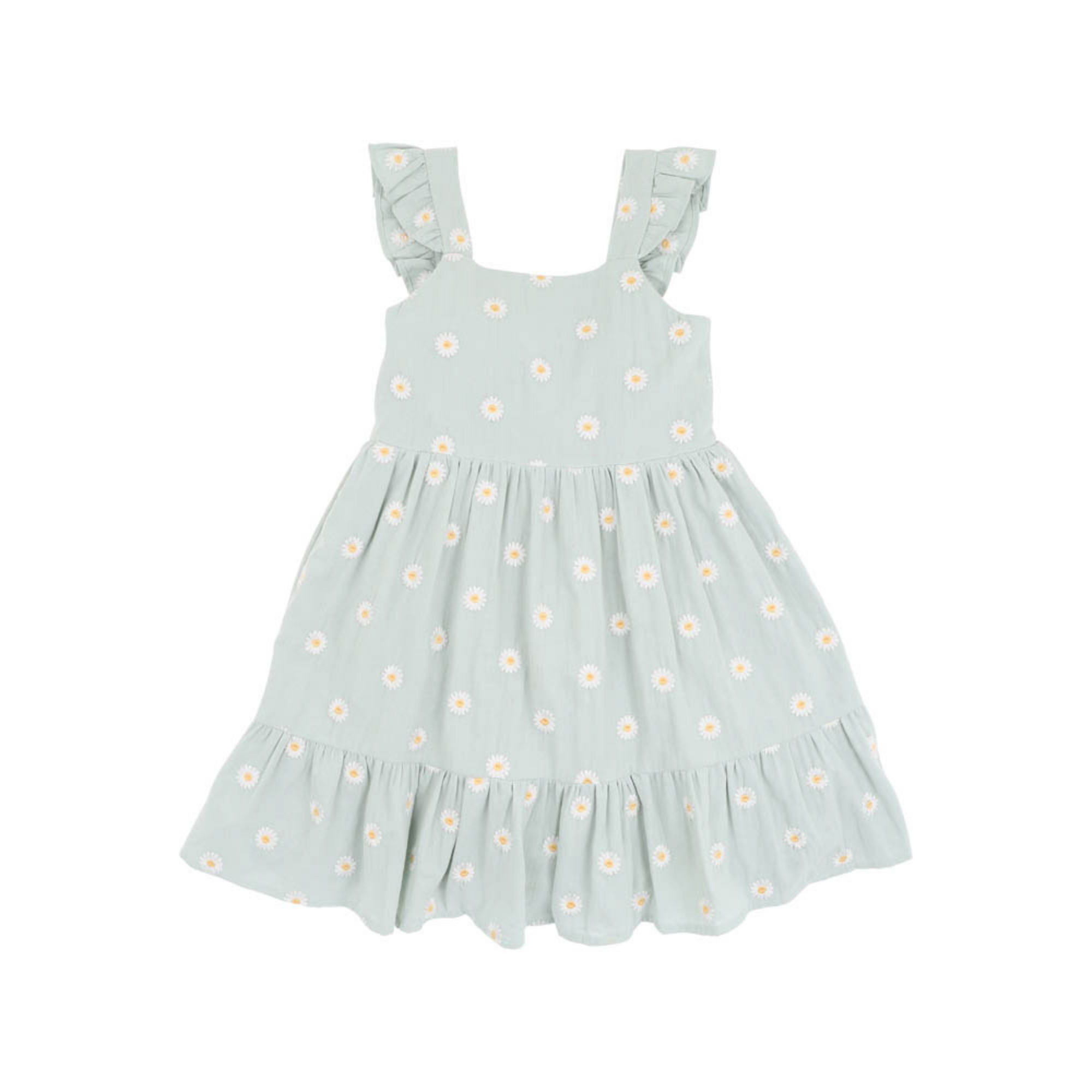 Bebe Tess Emb. Daisy Dress - Pale Mint