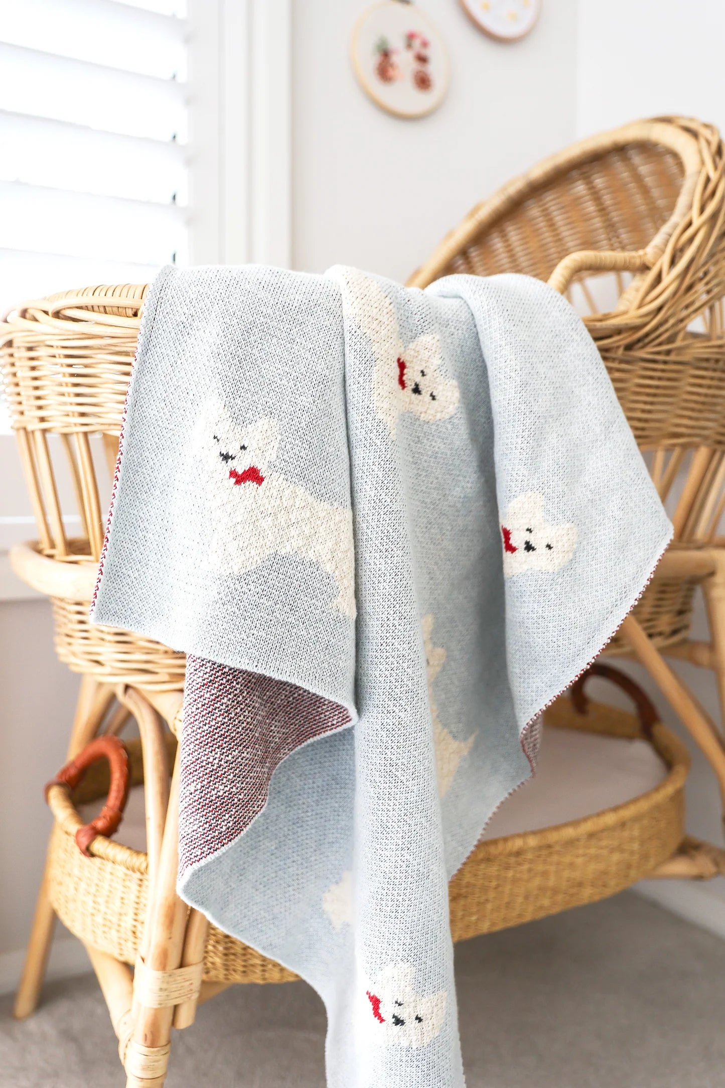 Alimrose Westie Puppy Baby Blanket
