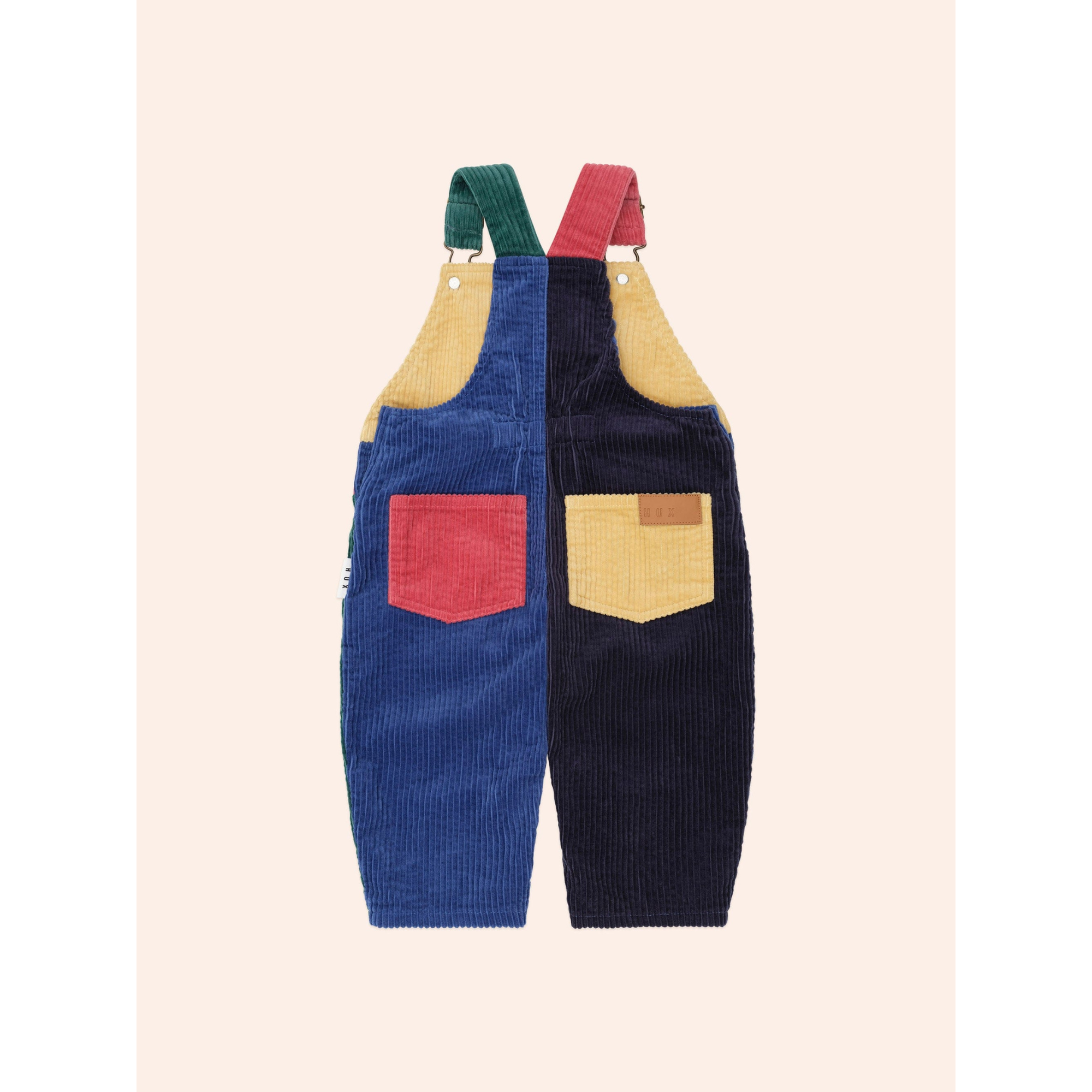 Huxbaby Colour Block Cord Overalls