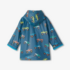 Hatley Monster Trucks Zip Up Rain Jacket - Moroccan Blue