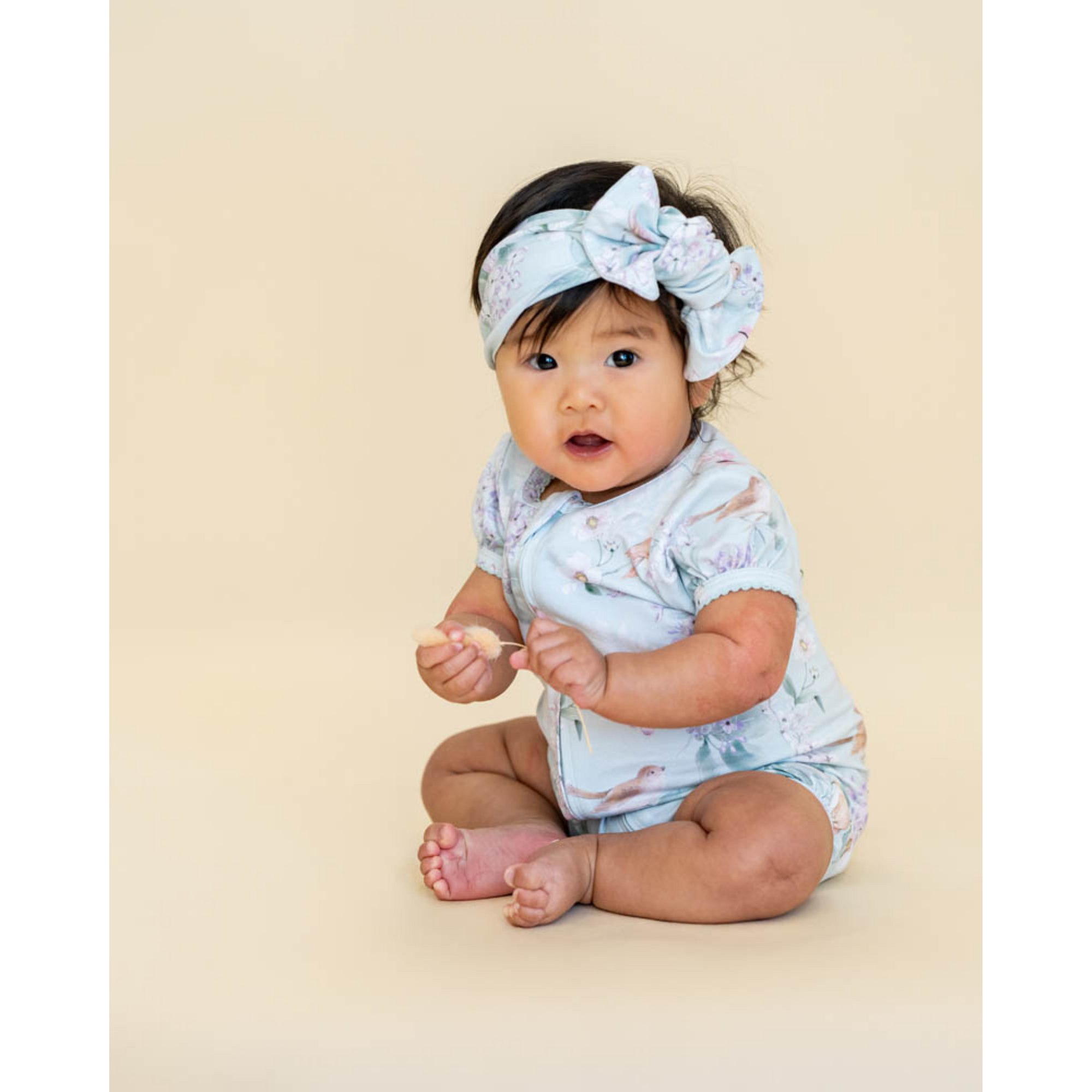 Bebe Madelyn Ss Zipsuit - Madelyn Print