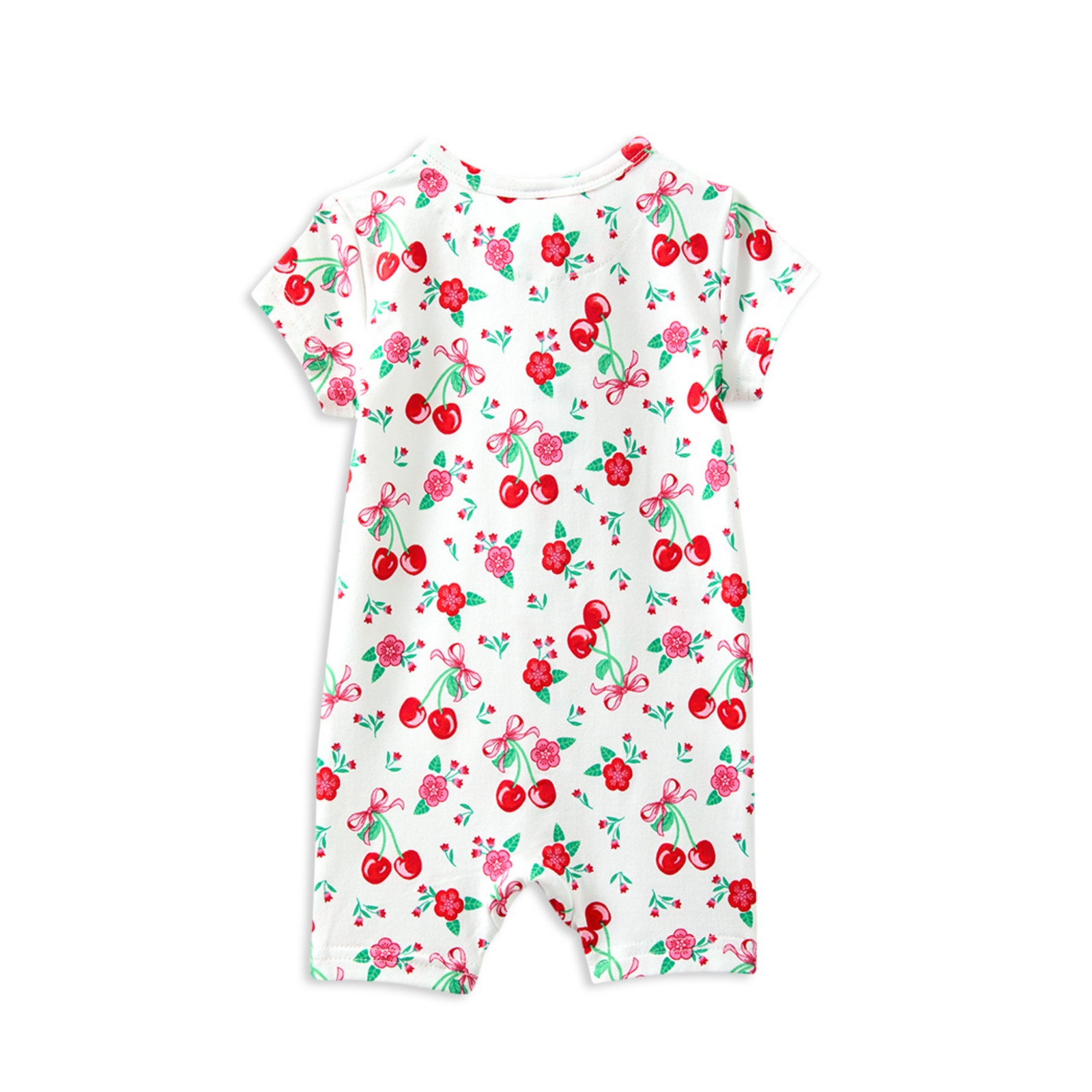 Milky Sweet Cherry Zip Romper