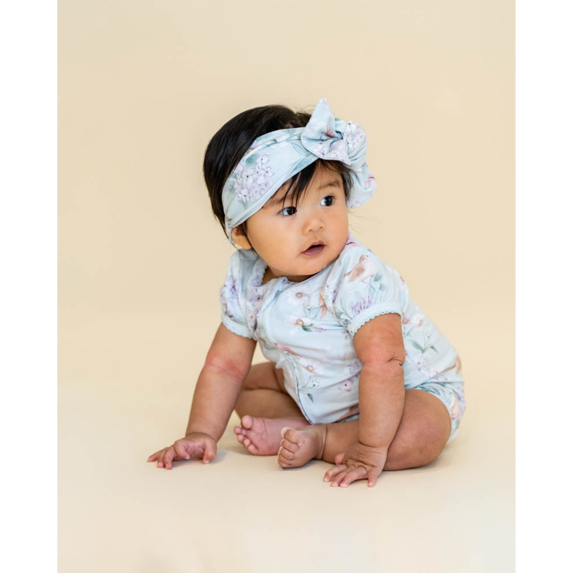 Bebe Madelyn Ss Zipsuit - Madelyn Print