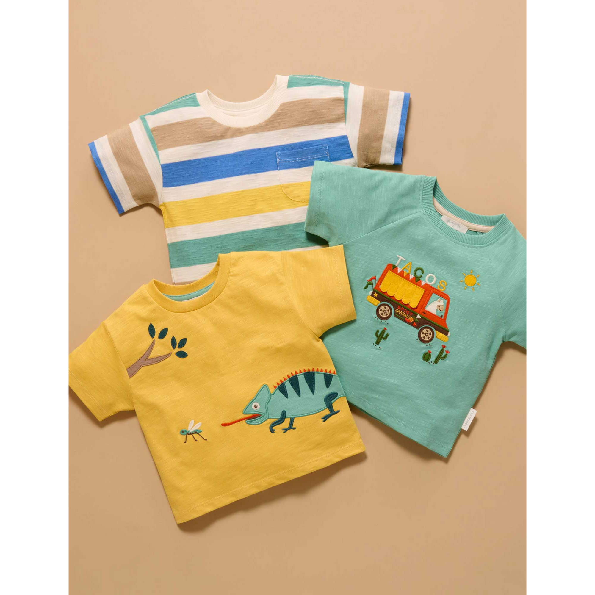 Purebaby Striped Relaxed Tee - Mexican Stripe