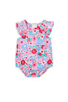 Milky Summer Blooms Playsuit - Pink Lady