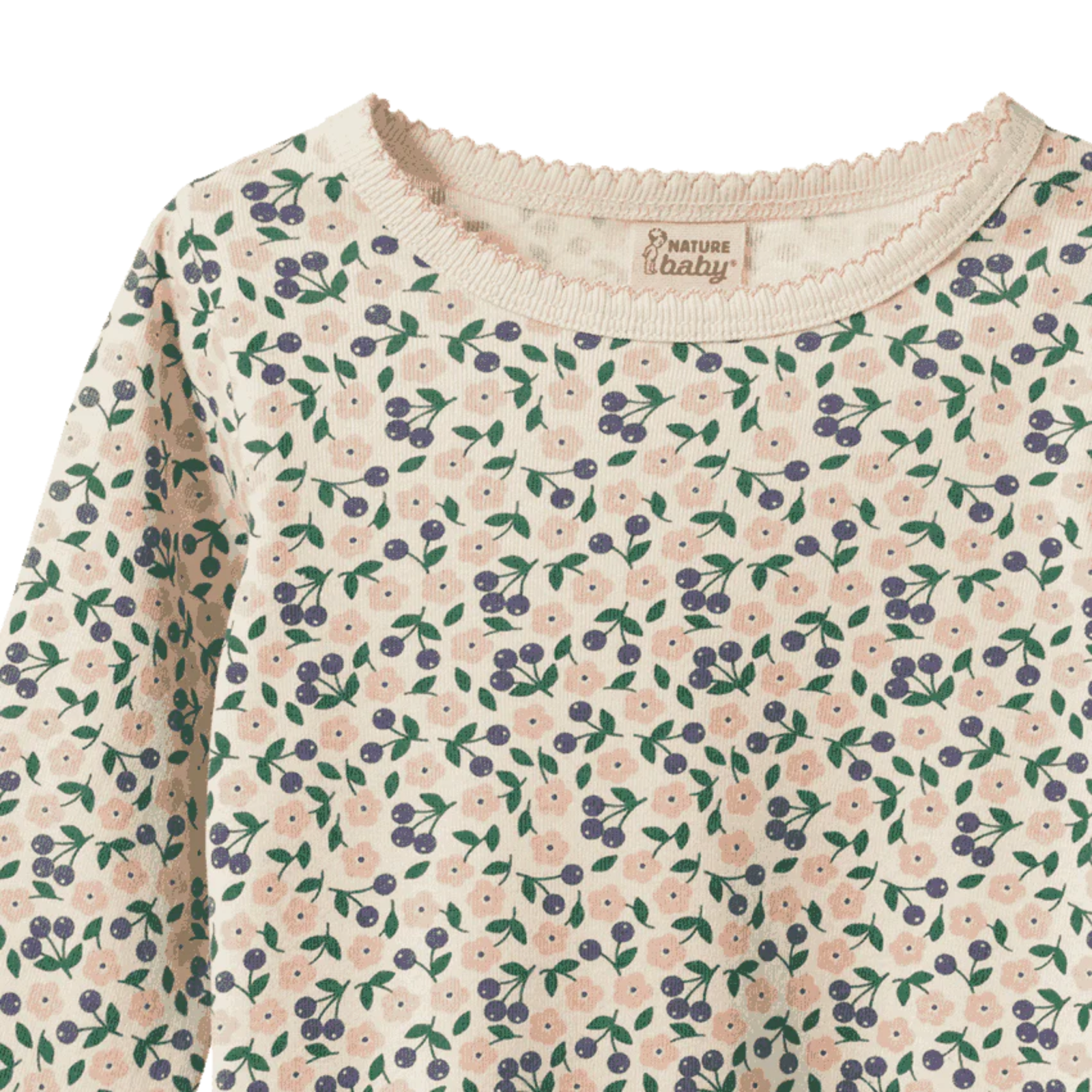 Nature Baby Long Sleeve Cloud Tee - Briarwood Print