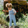 Fox &amp; Finch Botanica Embroidered Overalls - Washed Denim