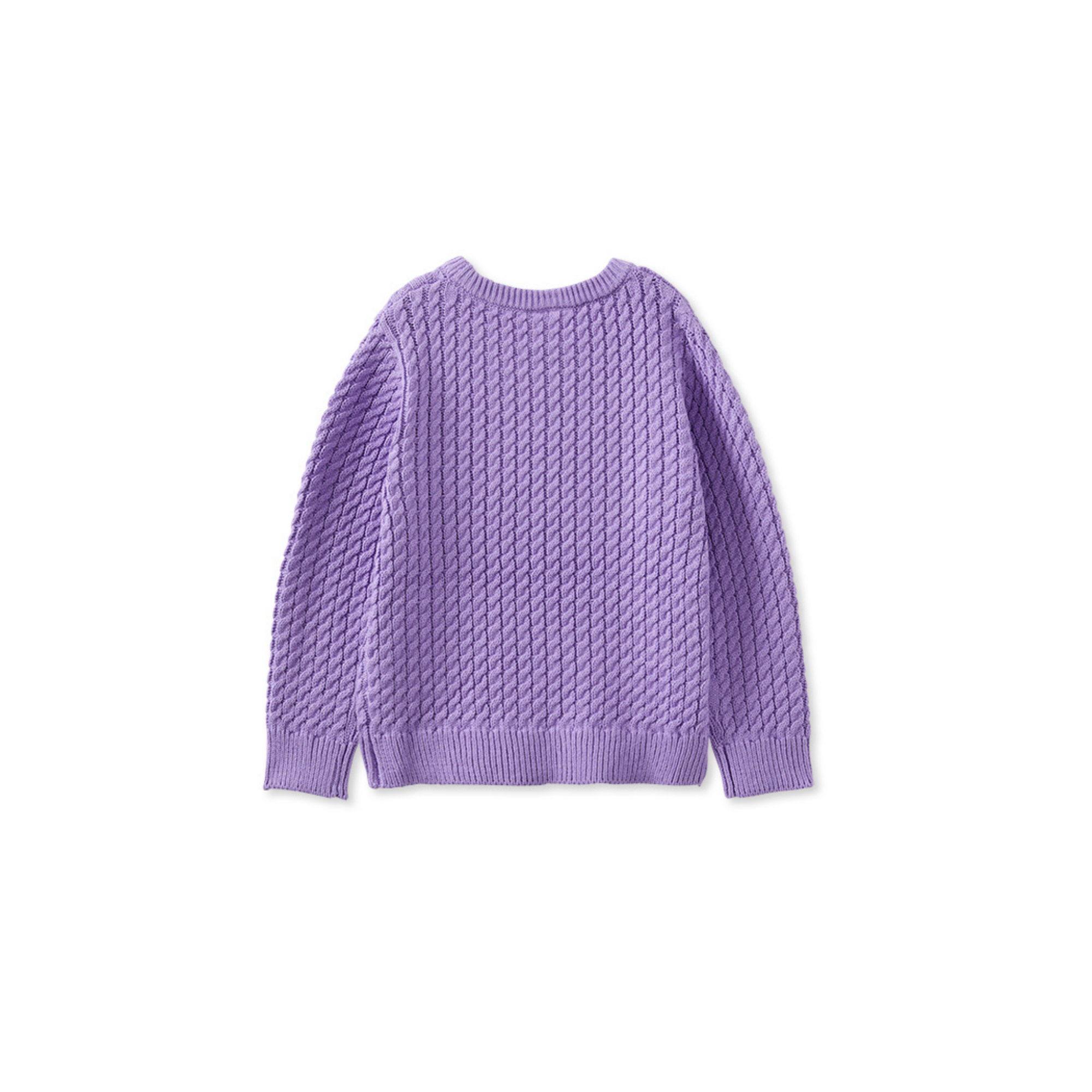 Milky Lilac Cable Knit Jumper