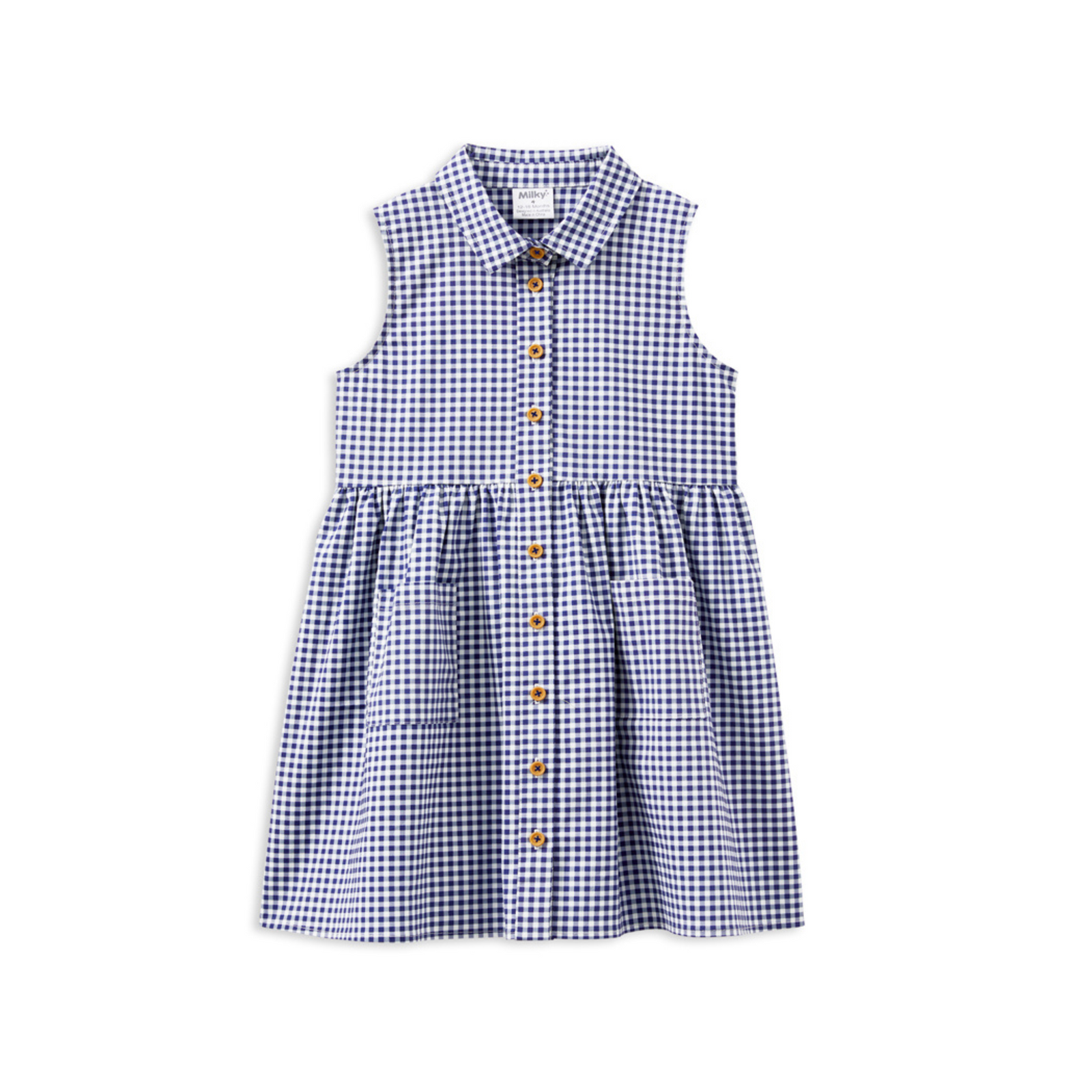 Milky Gingham Dress