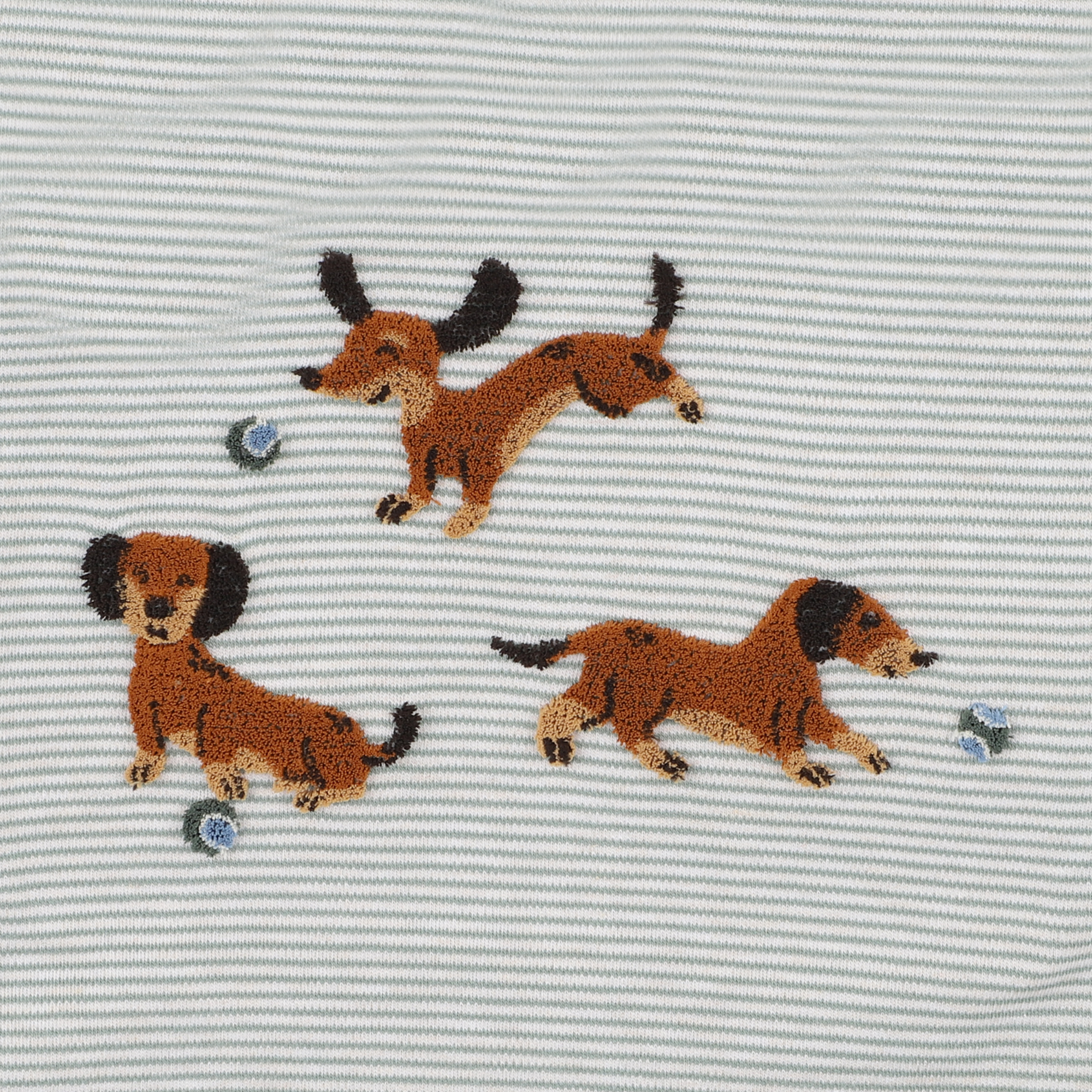 Bebe Otto Dogs Organic Long Sleeve Tee - Otto Stripe