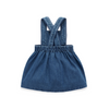 Purebaby Embroidered Pinnie - Mid Denim