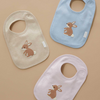 Purebaby Bunny Bib - Almond  Melange