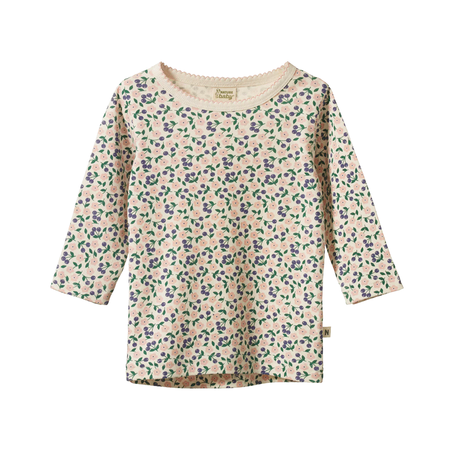 Nature Baby Long Sleeve Cloud Tee - Briarwood Print