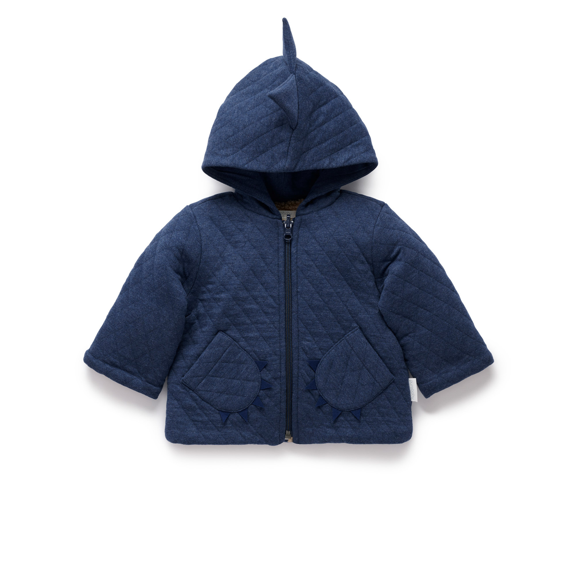 Purebaby Quilted Dragon Jacket - Midnight Melange